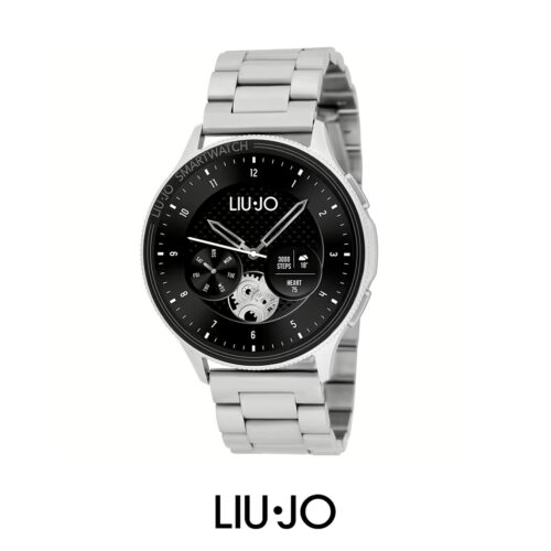 Mens Smartwatch LIU JO LUXURY VOICE SWLJ073 Silicone Black Touchscreen