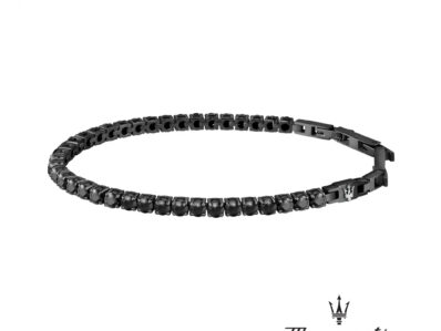 Maserati Bracciale tennis all black, JM222AVC02