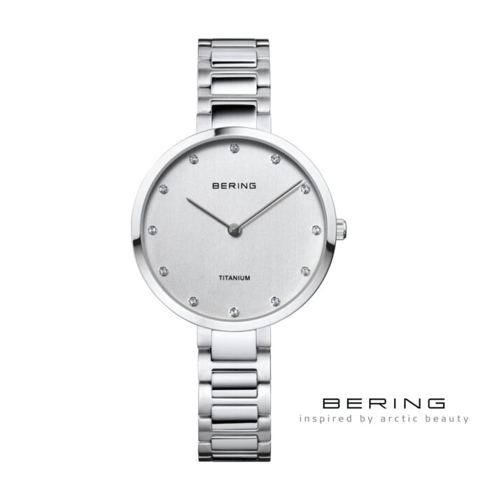 Bering Ladie's Titanium Watch, 35mm Silver