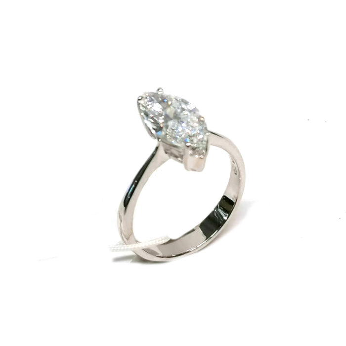 IGI Ring Lab_Grown Diamond Marquise 2,02ct E VS1 - immagine 2