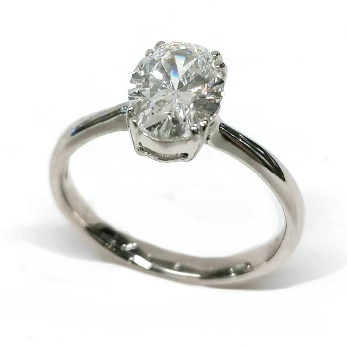 IGI Ring Lab_Grown Diamond Ovale 1.52ct, E VS1 - immagine 2