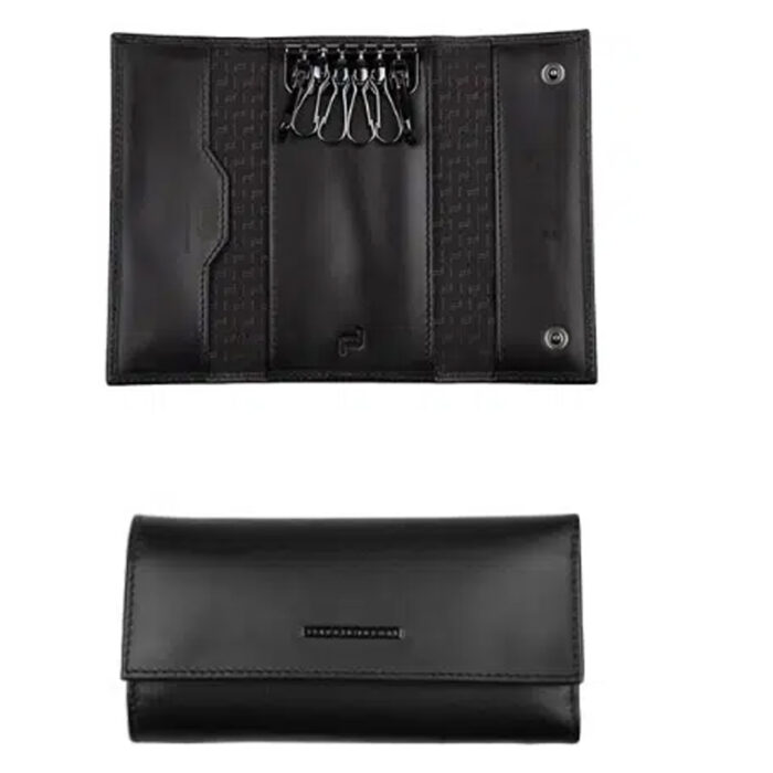 Porsche Design Portachiavi pelle liscia nera - immagine 2