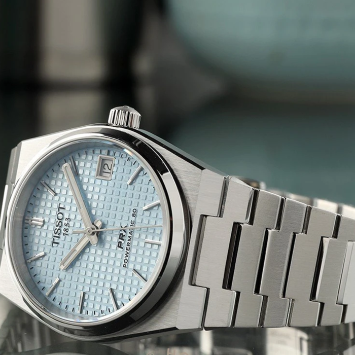 TISSOT PRX Powermatic 80 Light blue, 35mm - immagine 6