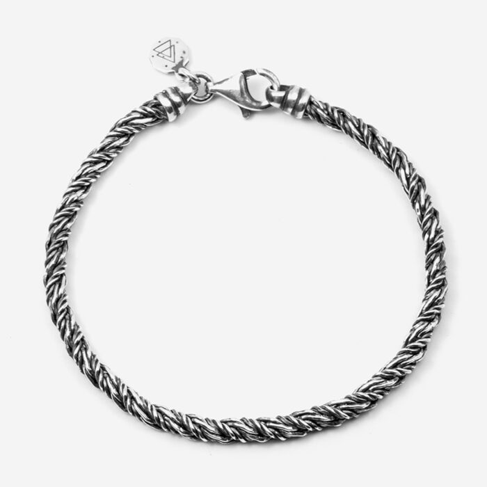 NOVE25 Bracciale volpe grande argento, 20cm - immagine 2