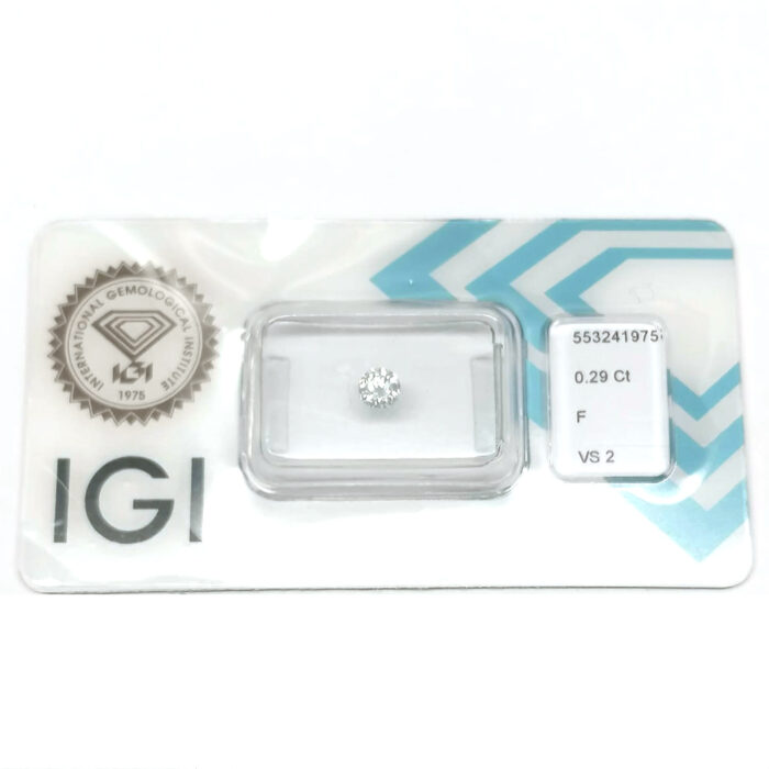 IGI Diamante naturale certificato Ct 0,29 F VS2 - immagine 2