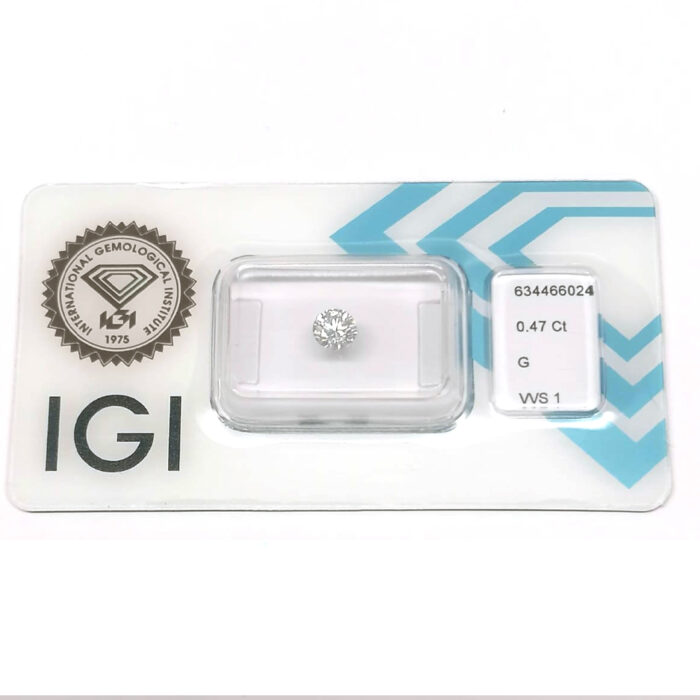 IGI Diamante naturale certificato Ct 0,47 G VVS1 - immagine 2