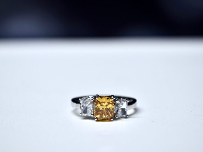 IGI Ring Lab_Grown Orange Fancy Diamond 1.04ct - immagine 5