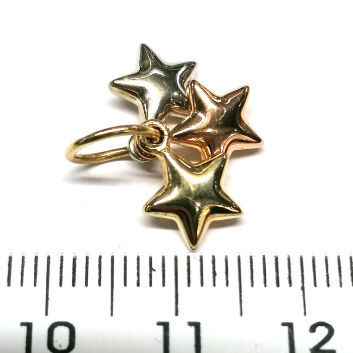 Ciondolo 3 Stelle in Oro 18K - immagine 5