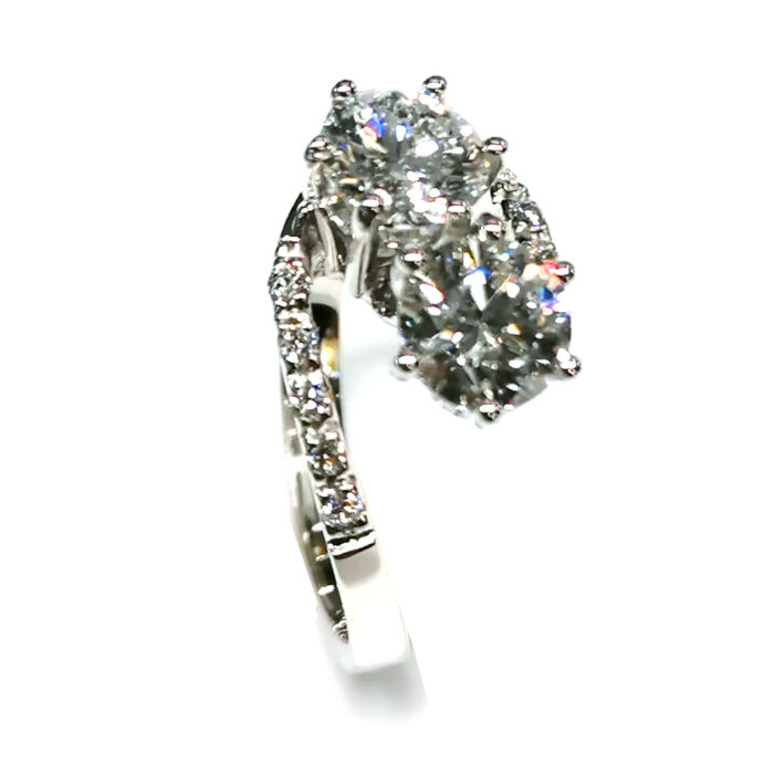 IGI Ring Lab_Grown Toi & Moi Diamonds 1.50ct, E VS1 - immagine 3