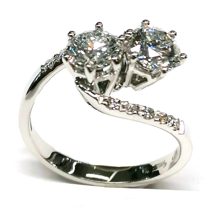 IGI Ring Lab_Grown Toi & Moi Diamonds 1.50ct, E VS1 - immagine 2